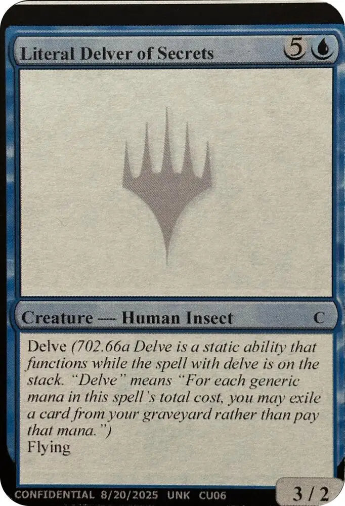 Literal Delver of Secrets [Un-Known Event Playtest Cards]