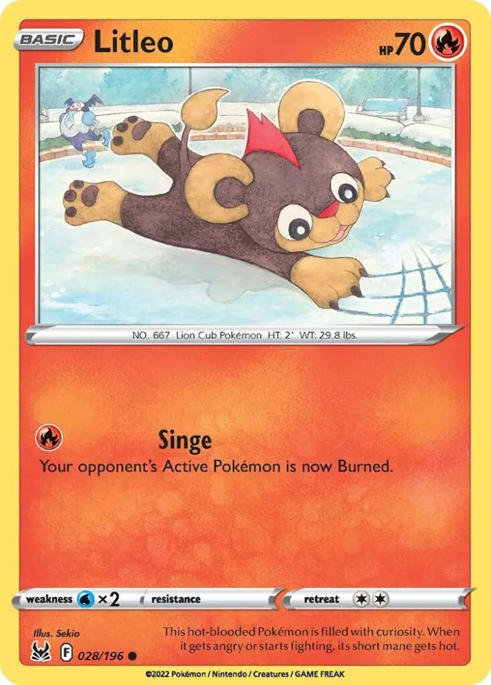 Litleo (028/196) [Sword & Shield: Lost Origin] - Pokemon Single