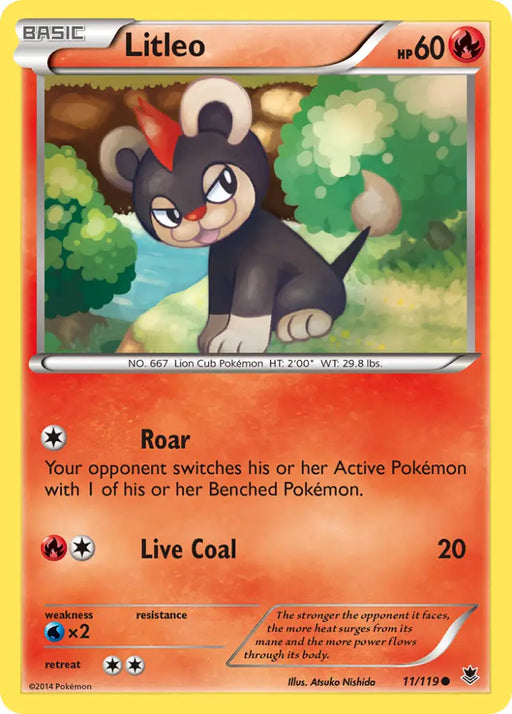 Litleo (11/119) [XY: Phantom Forces] - Pokemon Single