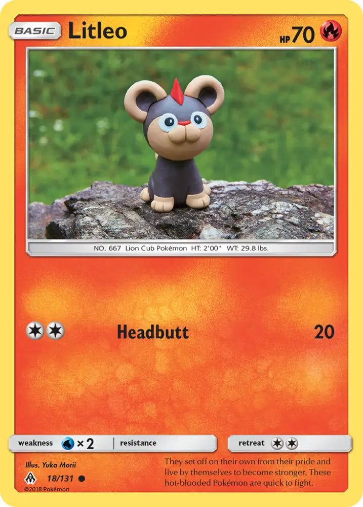 Litleo (18/131) [Sun & Moon: Forbidden Light] - Pokemon Single
