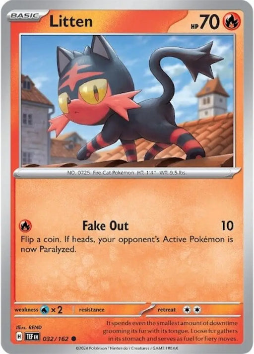 Litten (032/162) [Scarlet & Violet: Temporal Forces] - Pokemon Single