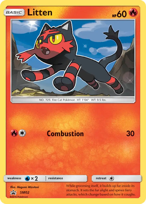 Litten (SM02) [Sun & Moon: Black Star Promos] - Pokemon Single