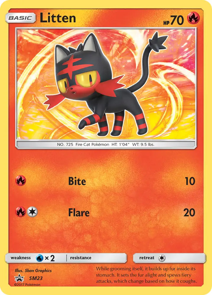 Litten (SM23) [Sun & Moon: Black Star Promos] - Pokemon Single