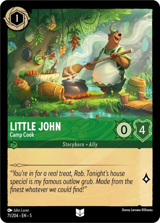 Little John - Camp Cook (71/204) [Shimmering Skies] - Lorcana Single