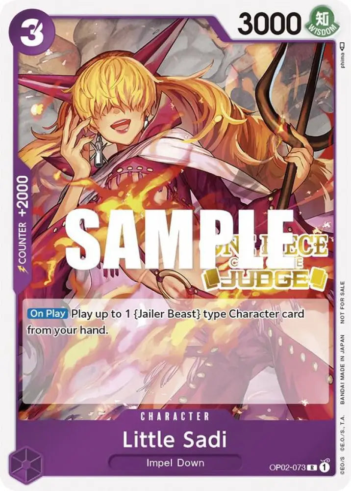 Little Sadi (Judge) (OP02-073) [One Piece Promotion Cards]