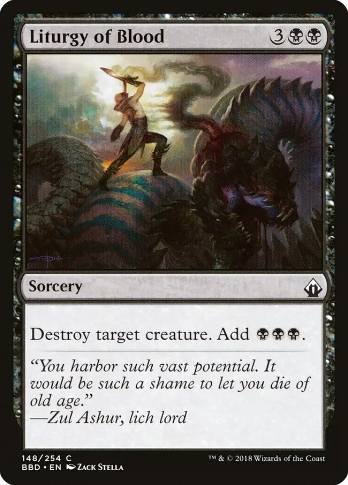 Liturgy of Blood [Battlebond] - MTG Single