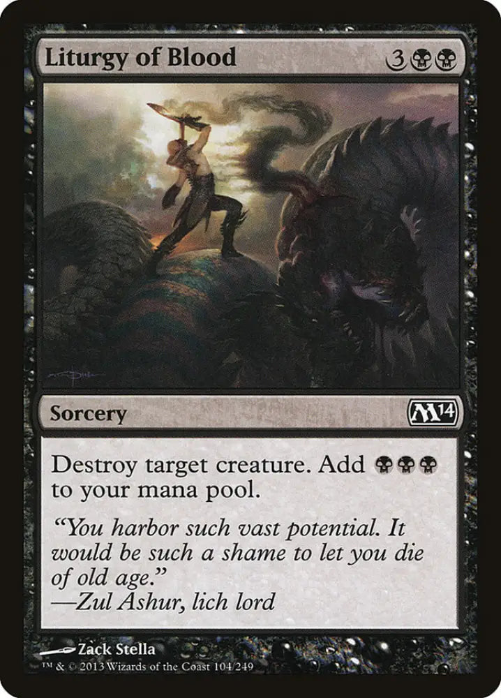 Liturgy of Blood [Magic 2014] - MTG Single