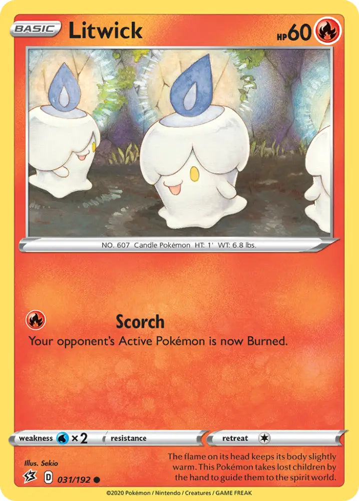 Litwick (031/192) [Sword & Shield: Rebel Clash] - Pokemon Single
