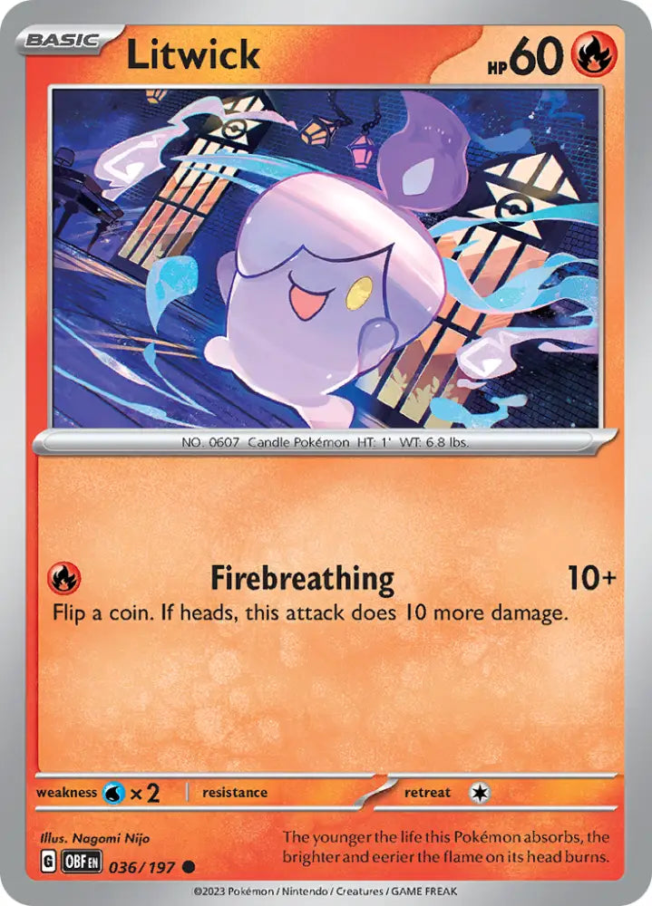 Litwick (036/197) [Scarlet & Violet: Obsidian Flames] - Pokemon Single