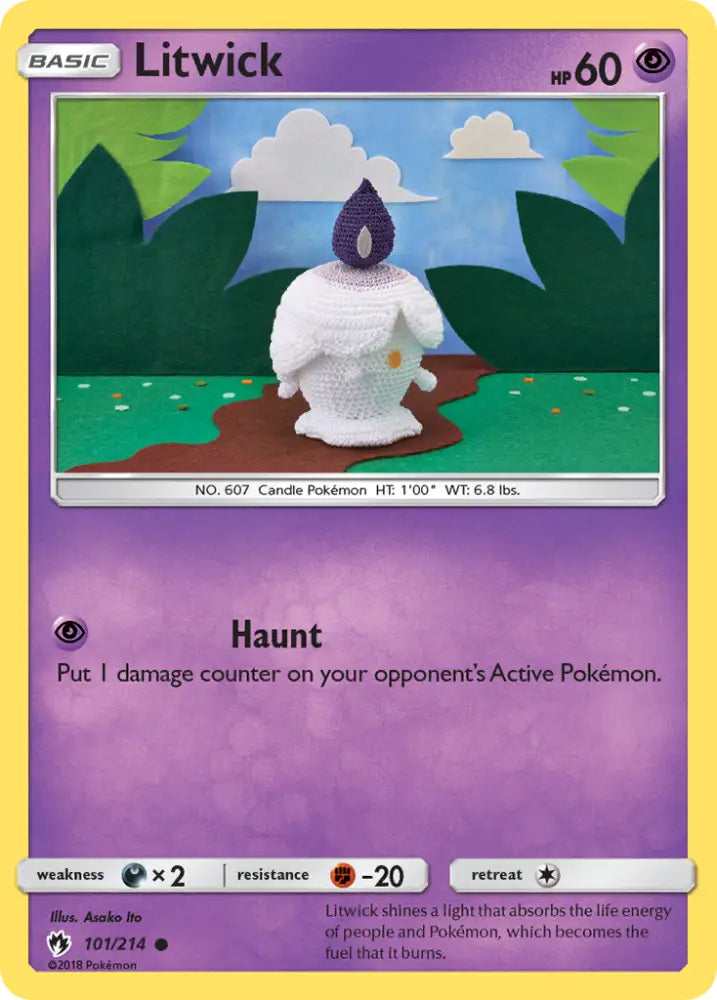 Litwick (101/214) [Sun & Moon: Lost Thunder] - Pokemon Single