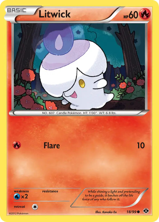 Litwick (18/99) [Black & White: Next Destinies] - Pokemon Single