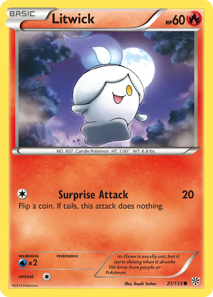 Litwick (21/135) [Black & White: Plasma Storm] - Pokemon Single