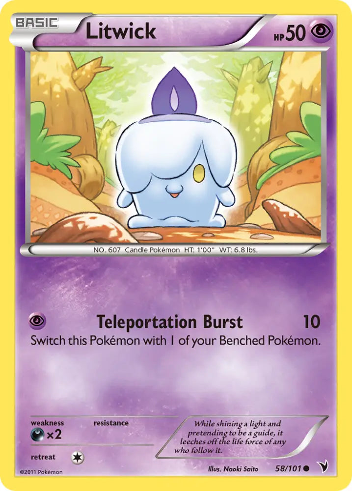 Litwick (58/101) [Black & White: Noble Victories] - Pokemon Single