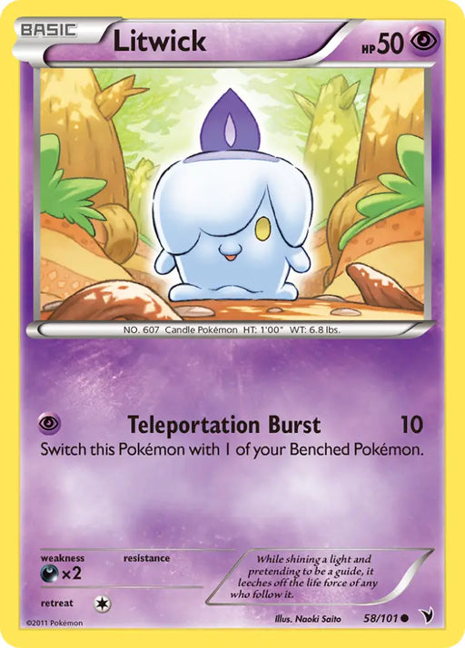 Litwick (58/101) [Black & White: Noble Victories] - Pokemon Single