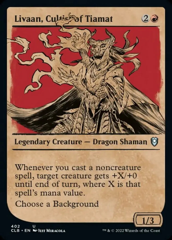 Livaan Cultist of Tiamat (Showcase) [Commander Legends: Battle for Baldur’s Gate] - MTG Single