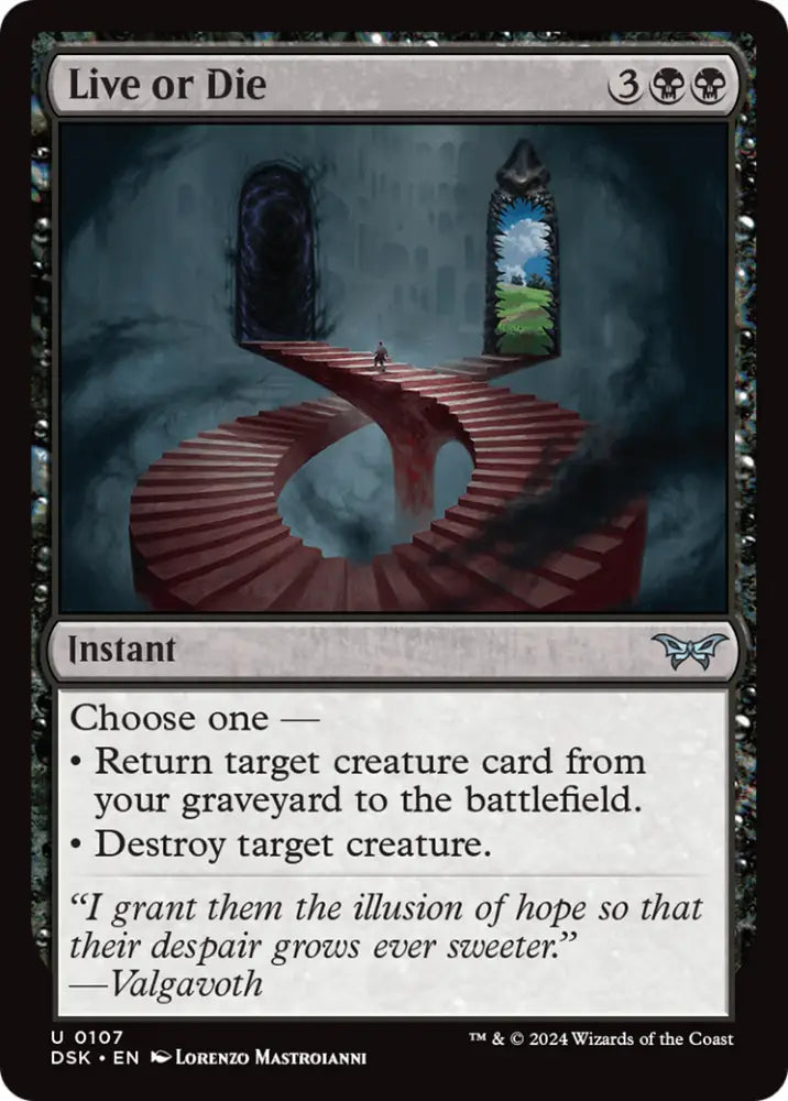 Live or Die [Duskmourn: House of Horror] - MTG Single