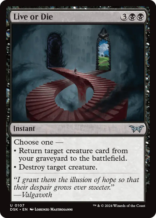 Live or Die [Duskmourn: House of Horror] - MTG Single