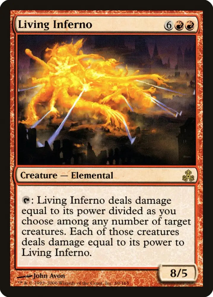 Living Inferno [Guildpact] - MTG Single