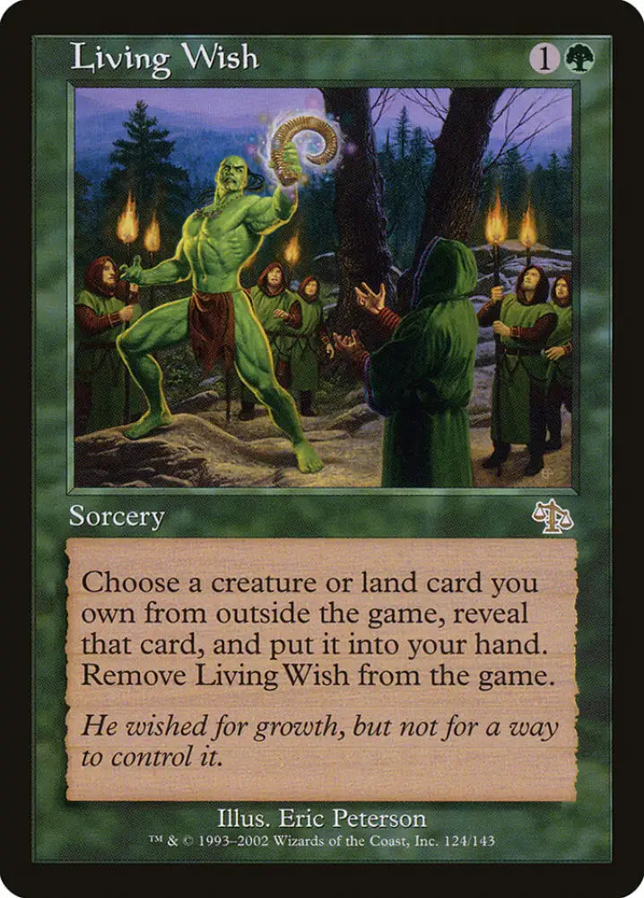 Living Wish [Judgment] - MTG Single