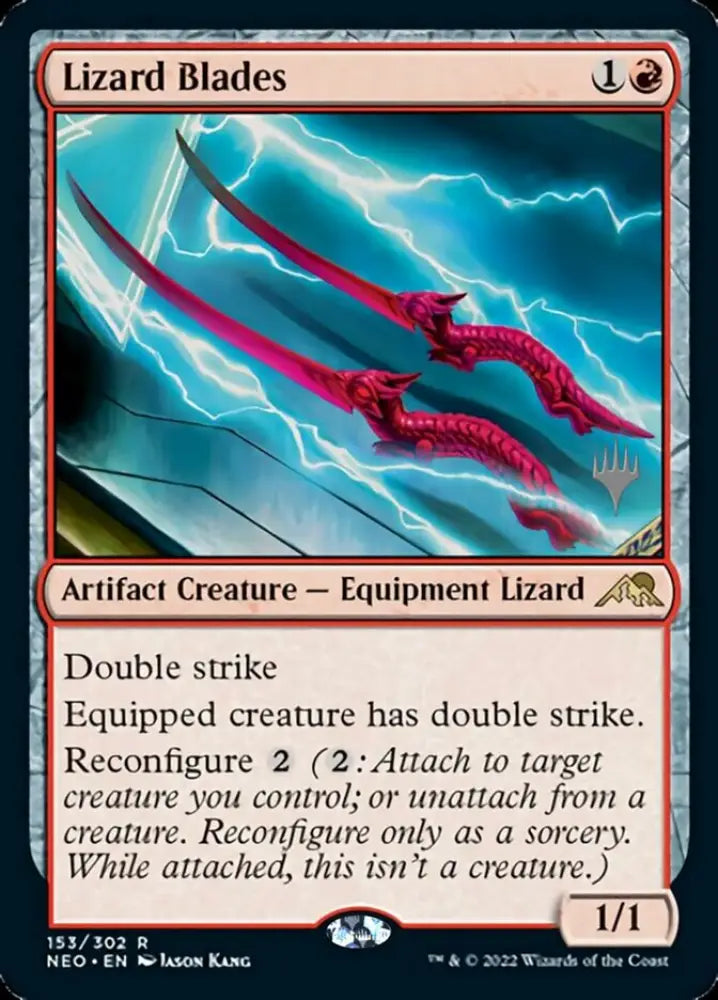 Lizard Blades (Promo Pack) [Kamigawa: Neon Dynasty Promos] - MTG Single