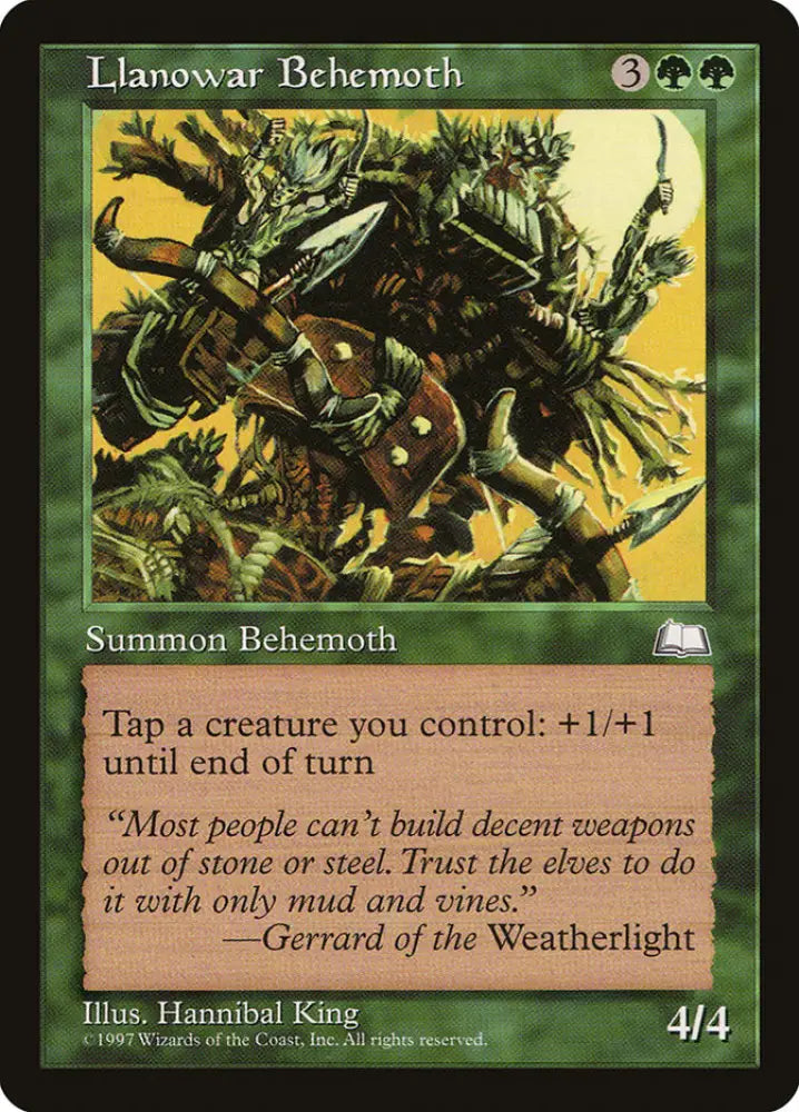 Llanowar Behemoth [Weatherlight] - MTG Single