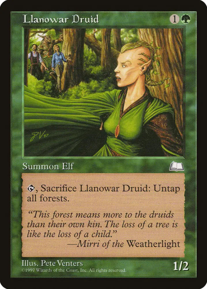 Llanowar Druid [Weatherlight] - MTG Single