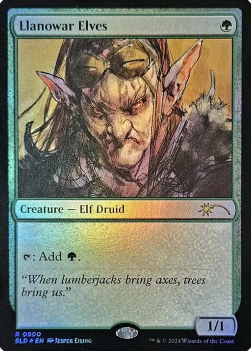 Llanowar Elves (0800) (Rainbow Foil) [Secret Lair Drop Series] - MTG Single