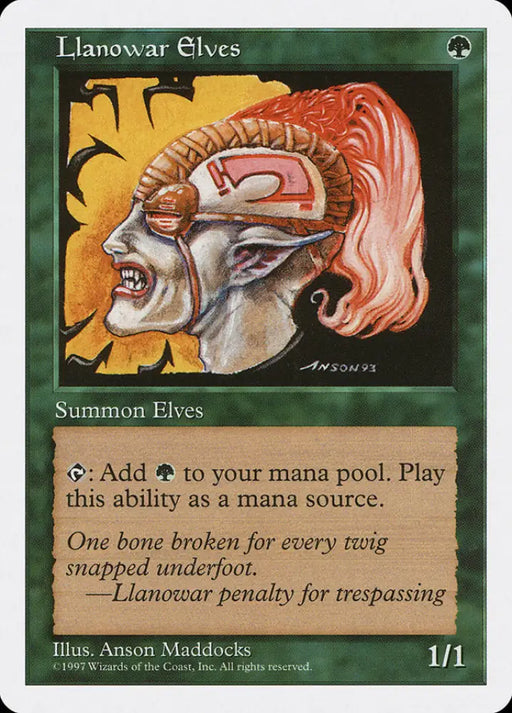 Llanowar Elves [Fifth Edition] - MTG Single