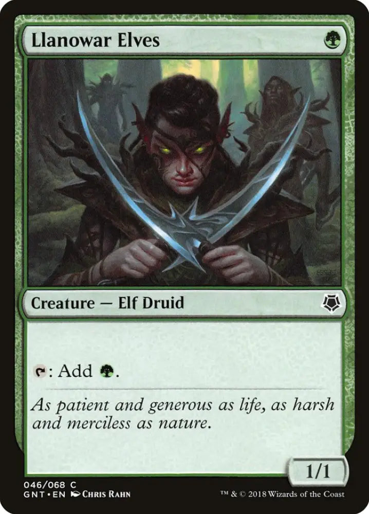 Llanowar Elves [Game Night 2018] - MTG Single