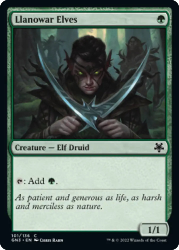 Llanowar Elves [Game Night: Free-for-All] - MTG Single