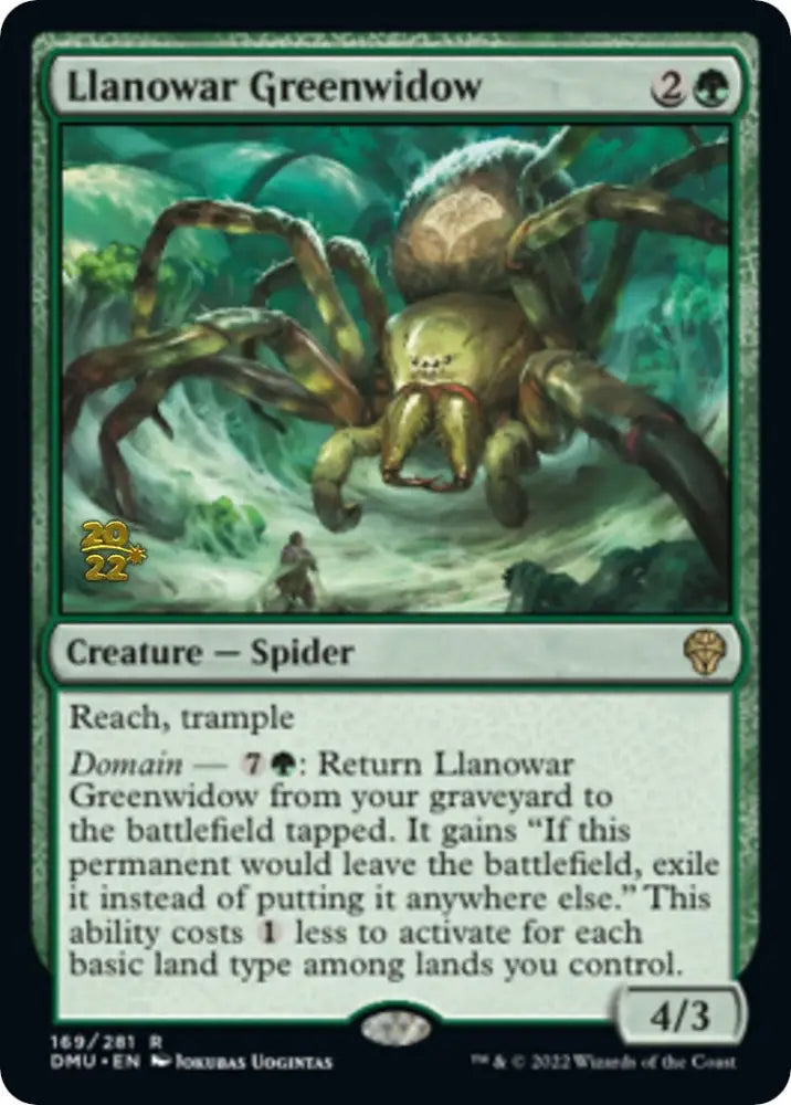 Llanowar Greenwidow [Dominaria United Prerelease Promos] - MTG Single