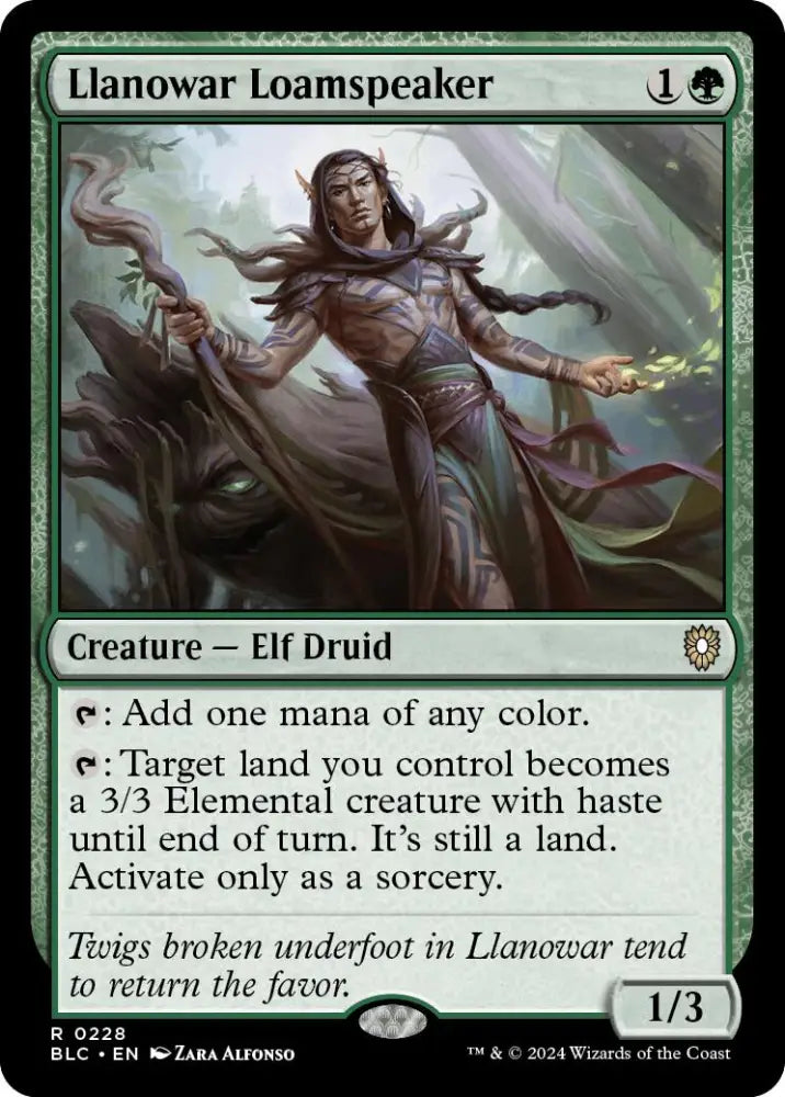 Llanowar Loamspeaker [Bloomburrow Commander] - MTG Single