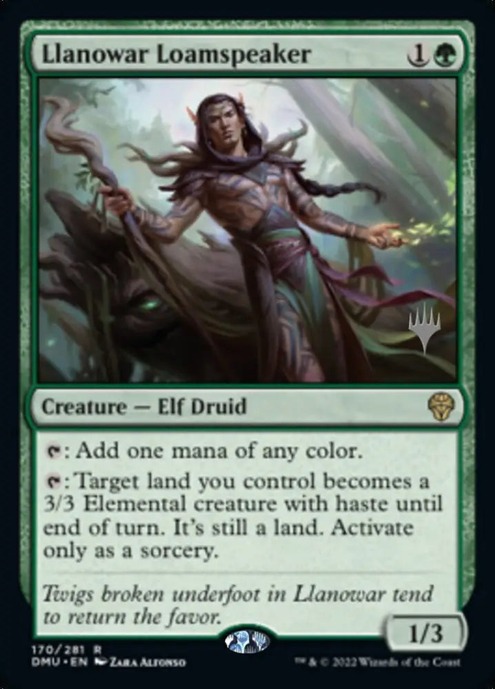 Llanowar Loamspeaker (Promo Pack) [Dominaria United Promos] - MTG Single