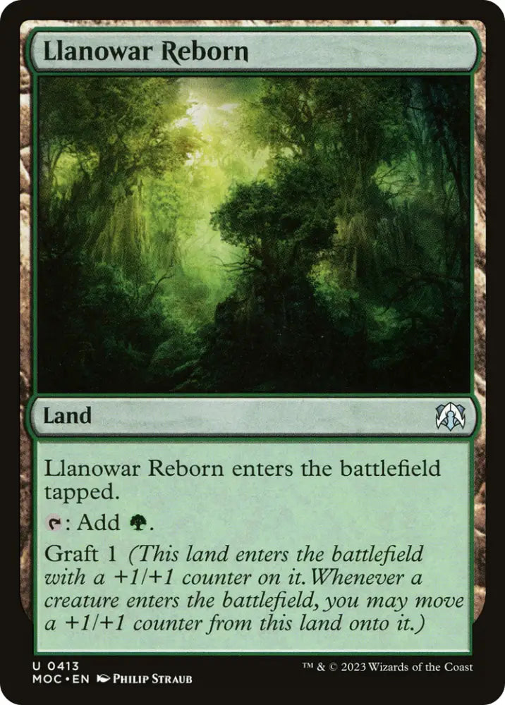 Llanowar Reborn [March of the Machine Commander] - MTG Single