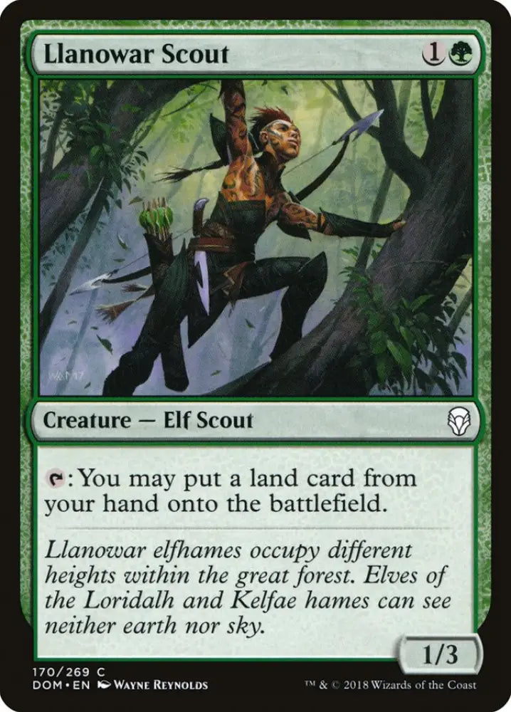 Llanowar Scout [Dominaria] - MTG Single