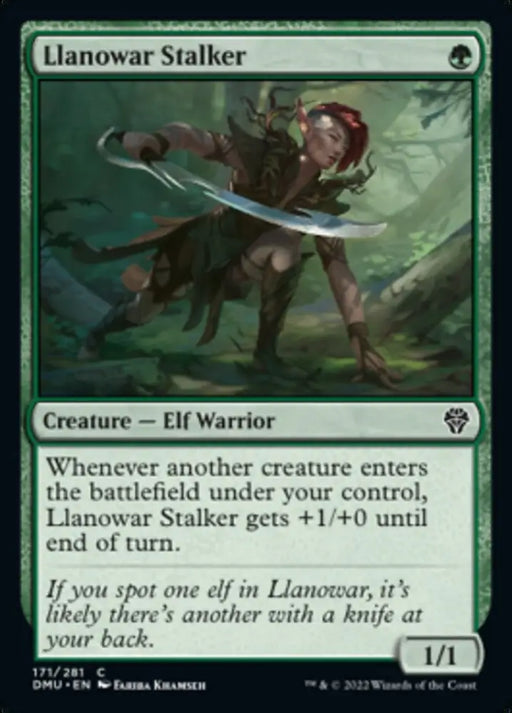 Llanowar Stalker [Dominaria United] - MTG Single