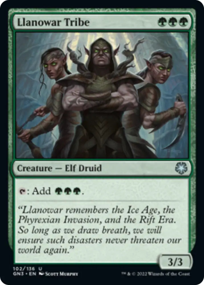 Llanowar Tribe [Game Night: Free-for-All] - MTG Single