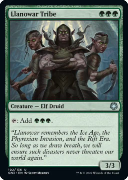 Llanowar Tribe [Game Night: Free-for-All] - MTG Single
