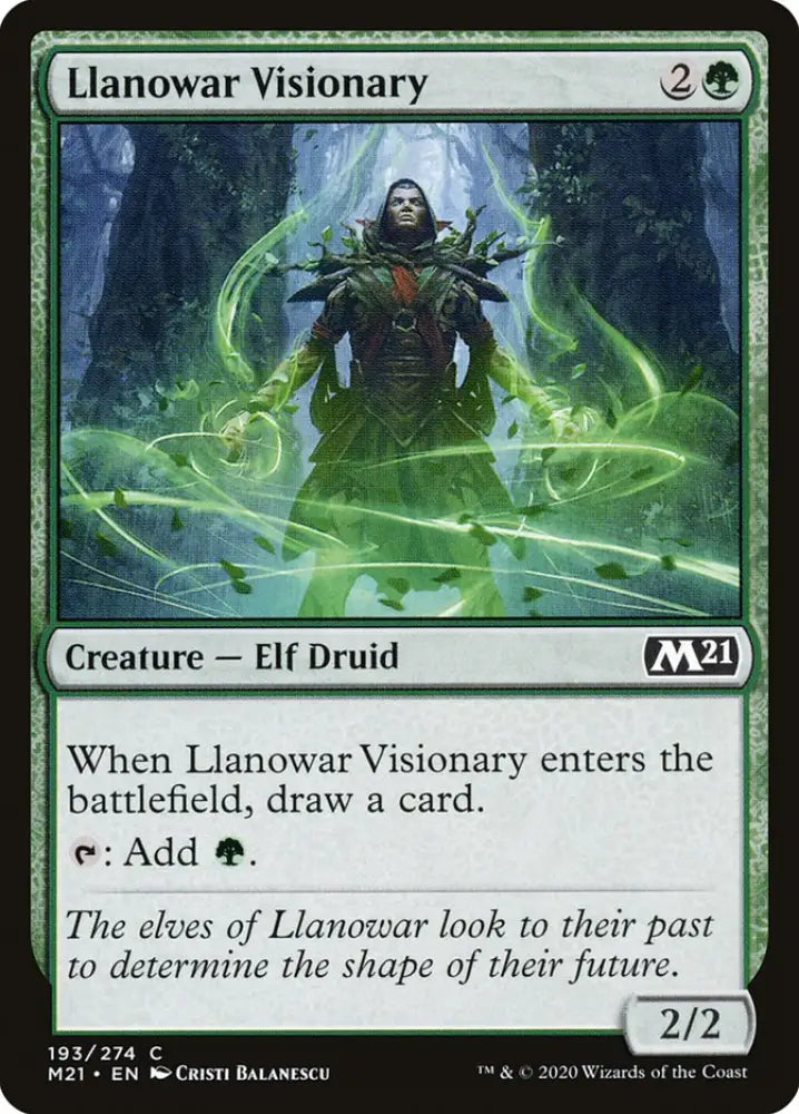 Llanowar Visionary [Core Set 2021] - MTG Single