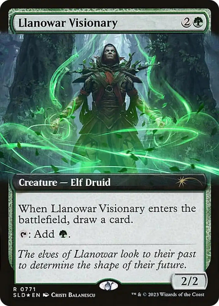 Llanowar Visionary (Extended Art) (771) [Secret Lair Drop]
