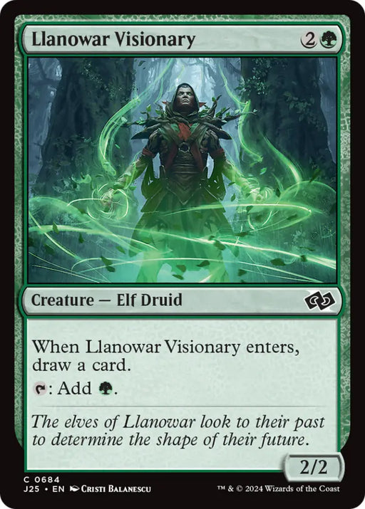 Llanowar Visionary [Foundations Jumpstart] - MTG Single