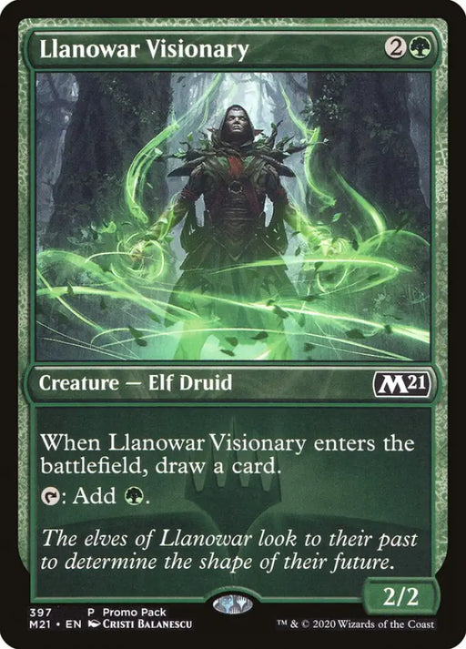 Llanowar Visionary (Promo Pack) [Core Set 2021 Promos] - MTG Single
