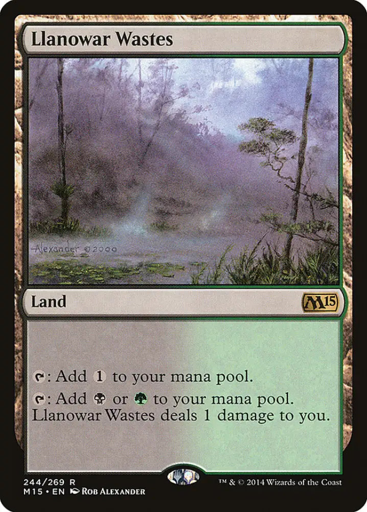 Llanowar Wastes [Magic 2015] - MTG Single