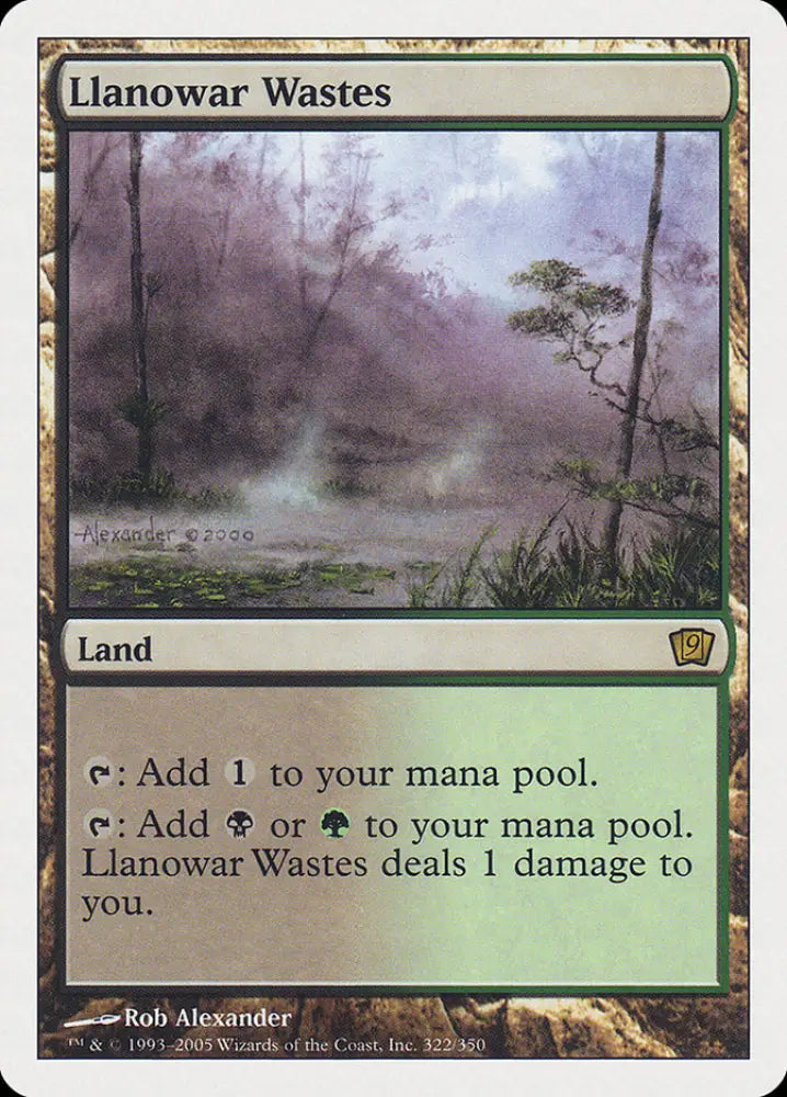 Llanowar Wastes [Ninth Edition] - MTG Single
