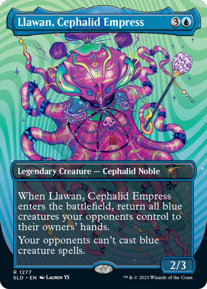 Llawan Cephalid Empress (Borderless) [Secret Lair Drop Series] - MTG Single