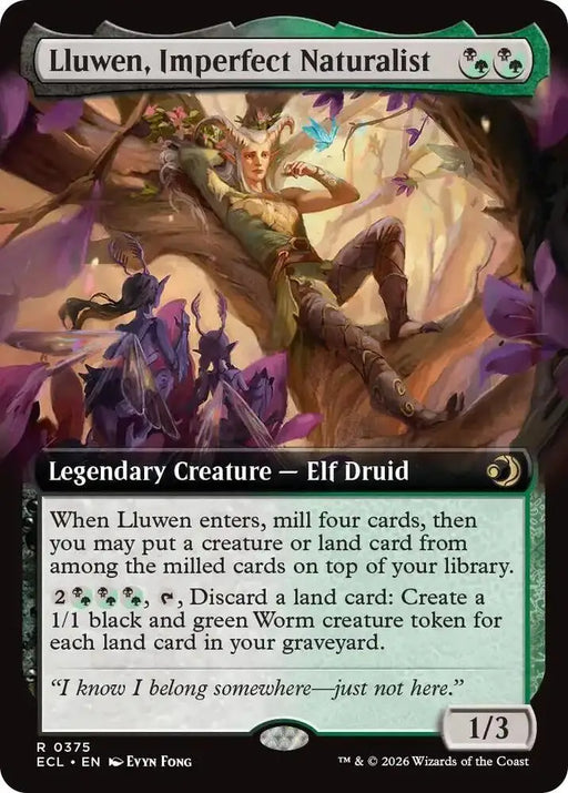 Lluwen, Imperfect Naturalist (Extended Art) (375) [Lorwyn Eclipsed]