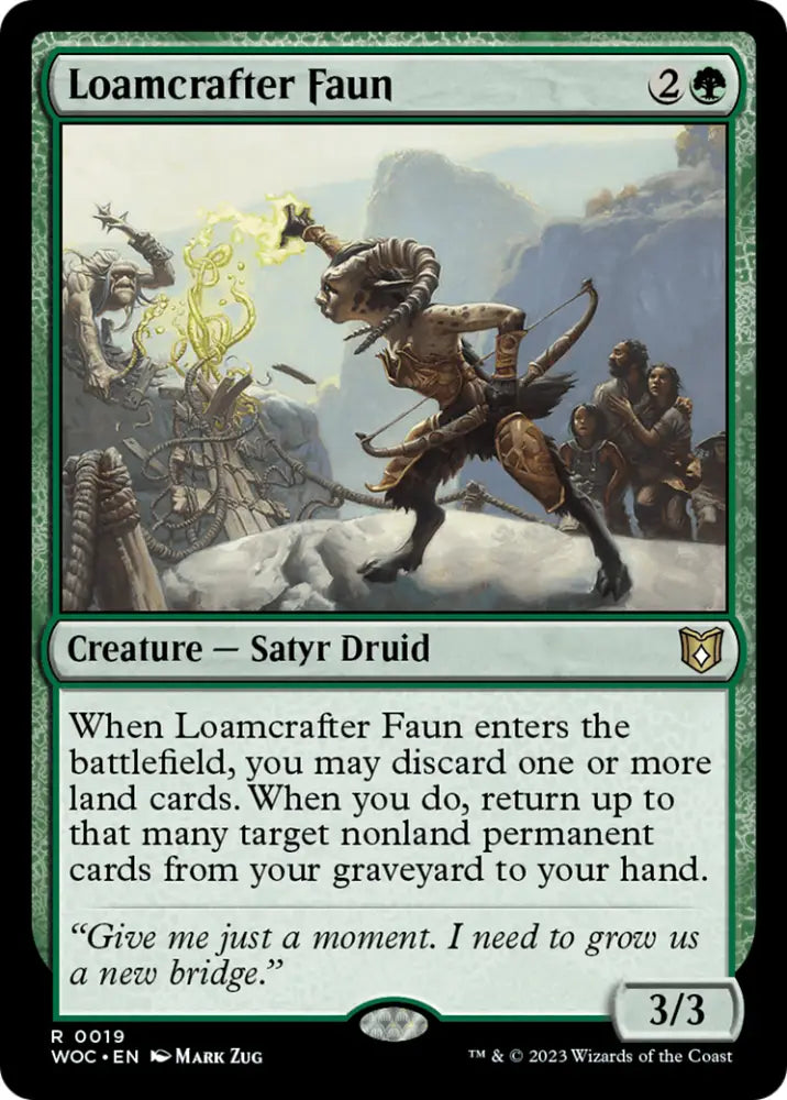 Loamcrafter Faun [Wilds of Eldraine Commander] - MTG Single