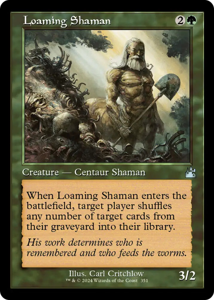 Loaming Shaman (Retro Frame) [Ravnica Remastered] - MTG Single