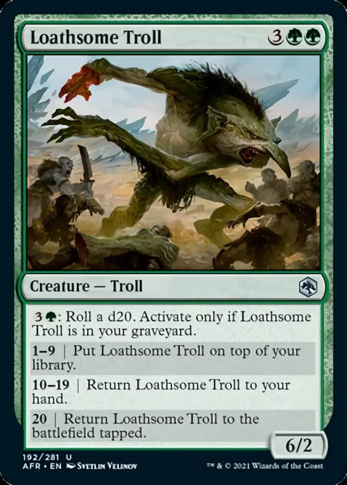 Loathsome Troll [Dungeons & Dragons: Adventures in the Forgotten Realms] - MTG Single