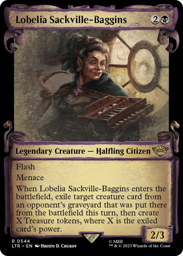 Lobelia Sackville-Baggins [The Lord of the Rings: Tales of Middle-Earth Showcase Scrolls] - MTG Single